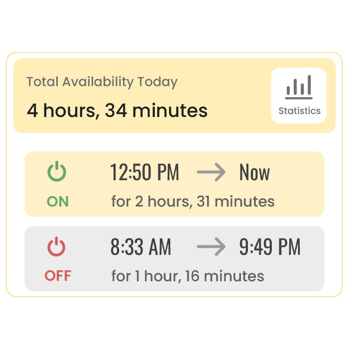 Illustration of get notified feature for Ejet Elkahraba electricity notification app